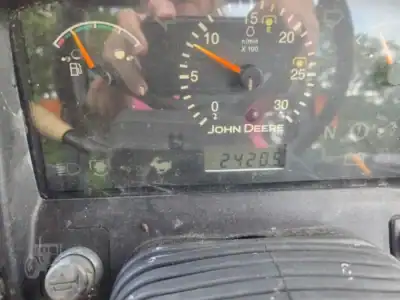 John Deere 5425 tractor dashboard with tachometer and fuel gauge.
