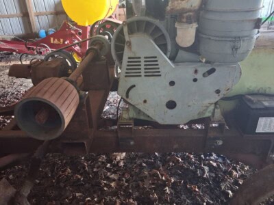 Deutz F6L912 diesel engine with visible cooling system and exhaust components.