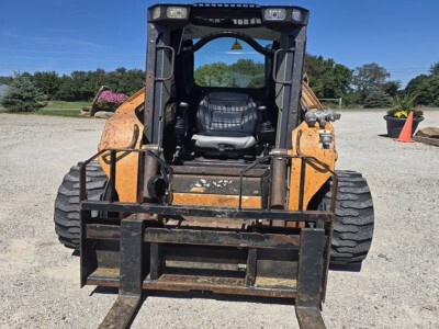 2020 CASE SR175B skid steer loader with bucket attachment on gravel surface.