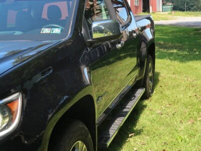 2018 Chevrolet Colorado Z71 pickup truck with black exterior and crew cab design.