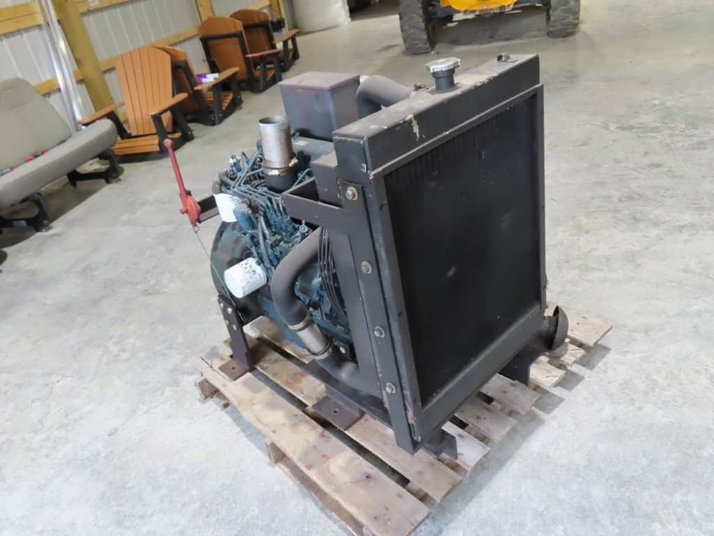 2013 Kubota V3300-BG-ET01 Power Unit 2013 Kubota V3300-BG-ET01 power unit with radiator and engine components.