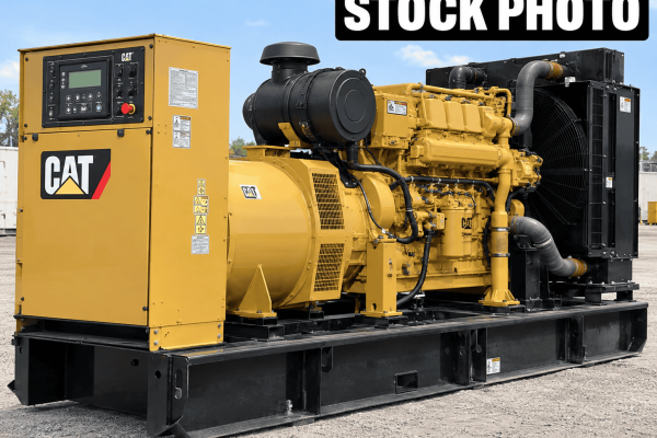 Caterpillar Industrial Generator in Outdoor Yard (1)